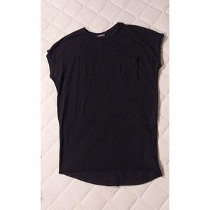 P.S. T-Shirt Women's S Black Chest Pocket